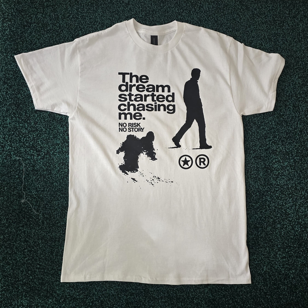 Gildan White Tee with Black Graphic